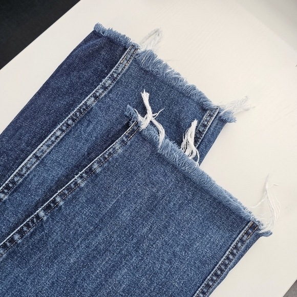 Everlane The Cheeky Bootcut Two-tone Raw Hem Jeans Size 30 - Picture 11 of 14